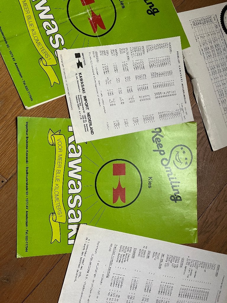 Kawasaki folders 1981, Ophalen of Verzenden, Kawasaki