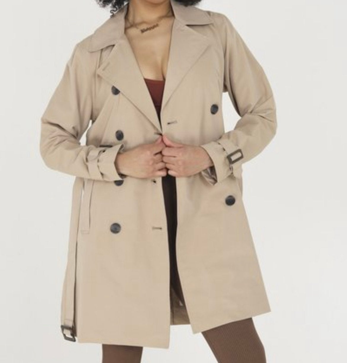 Trenchcoat Brave Soul, Ophalen of Verzenden, Zo goed als nieuw, Maat 34 (XS) of kleiner, Beige