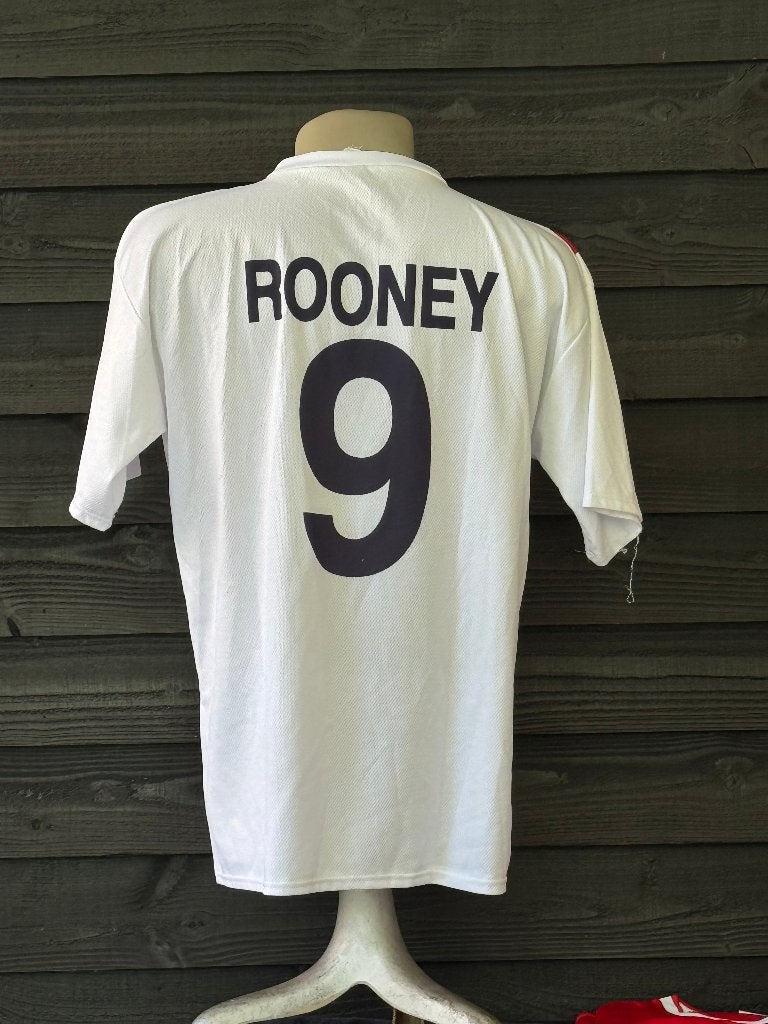 Engeland thuisshirt Wayne Rooney, Onbekend, Verzenden, Wit, Maat 56/58 (XL)
