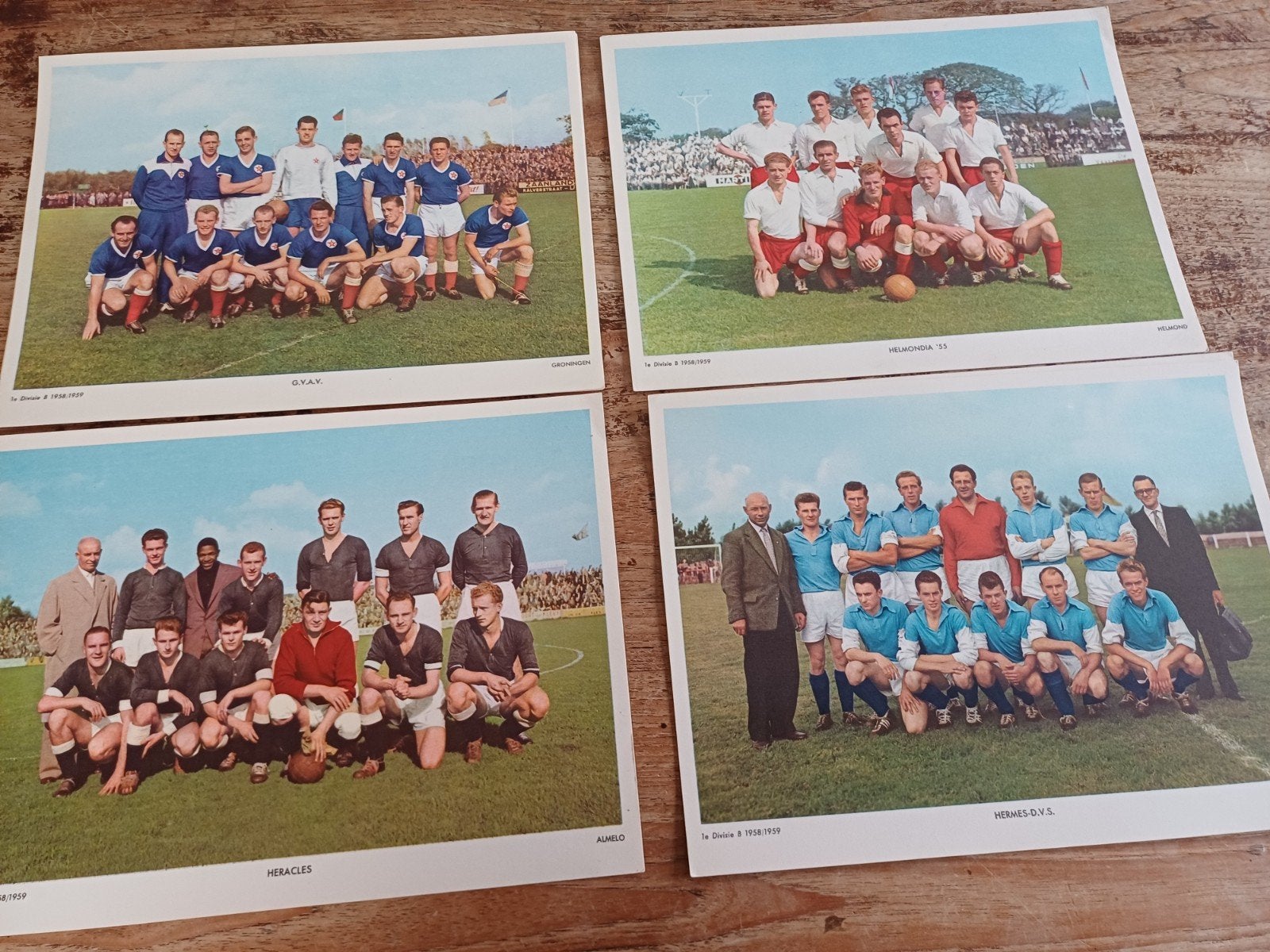 Esso elftalplaten 1e divisie B 1958/1959, Verzamelen, Gebruikt, Esso, Onbekend, Ophalen of Verzenden