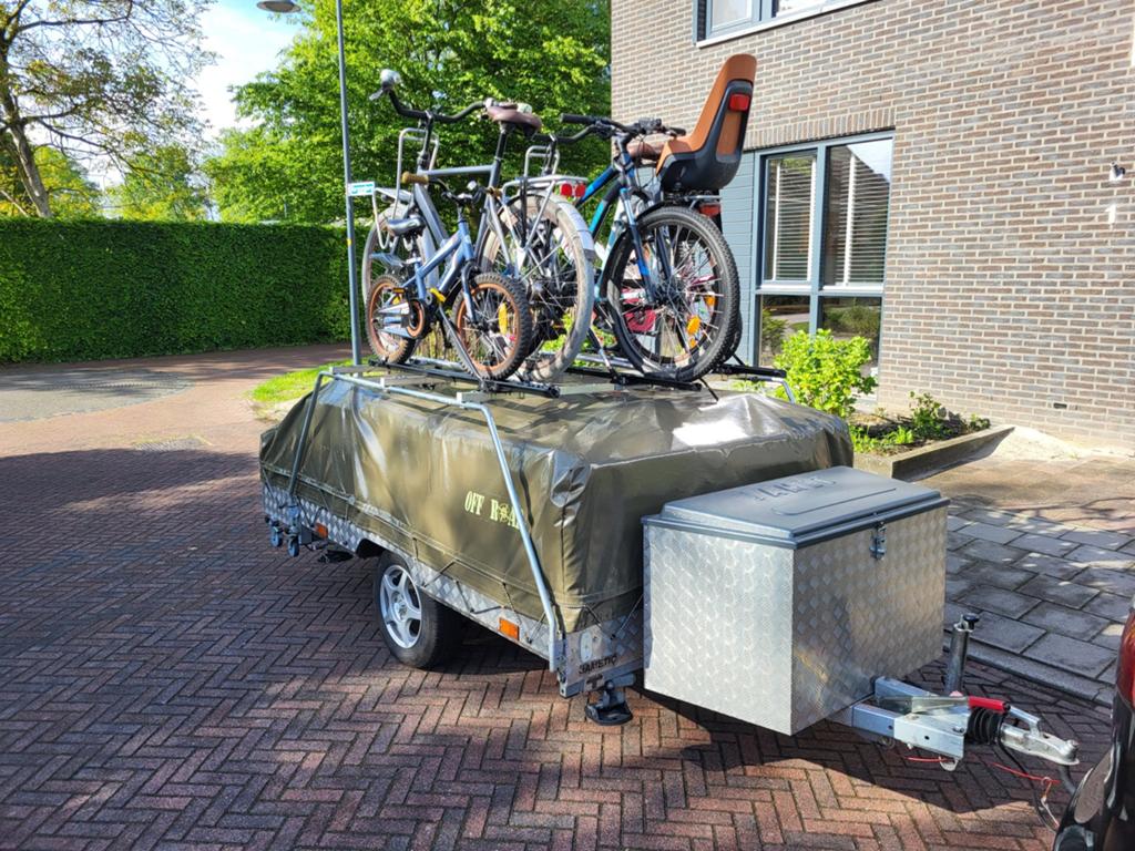 Imperial fietsendrager voor Jamet vouwwagens, Ophalen