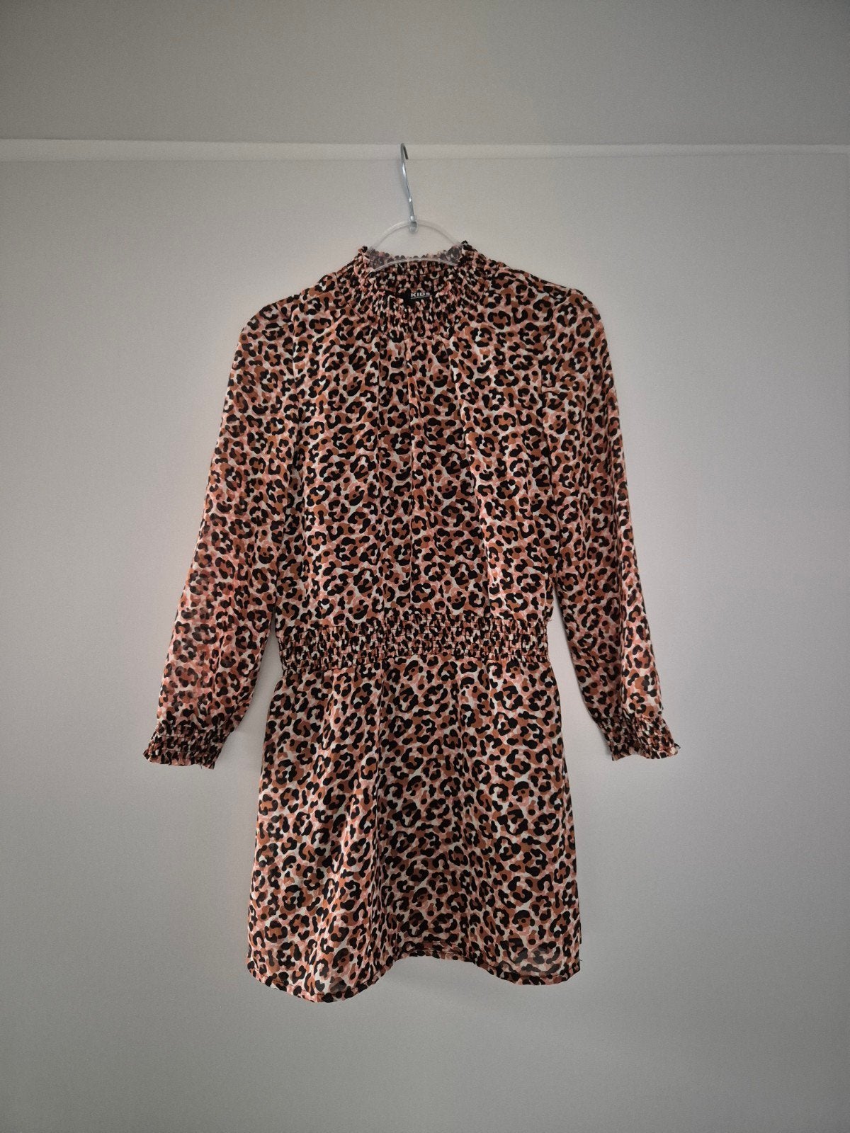 Jurk jurkje panther leopard mt 116 zgan, Kinderen en Baby's, Kinderkleding | Maat 116, Ophalen of Verzenden, Zo goed als nieuw