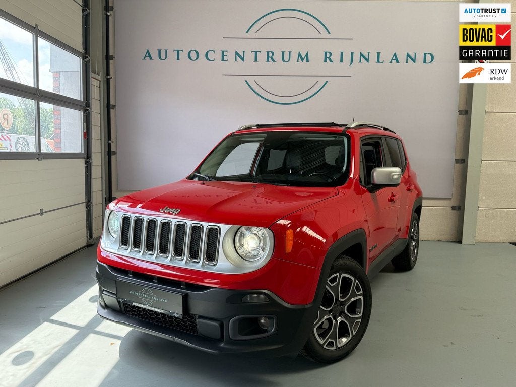 Jeep Renegade 1.4 MultiAir Limited Automaat, Camera, Panoram, 4 cilinders, Leder, Automatische klimaatregeling, Nieuw