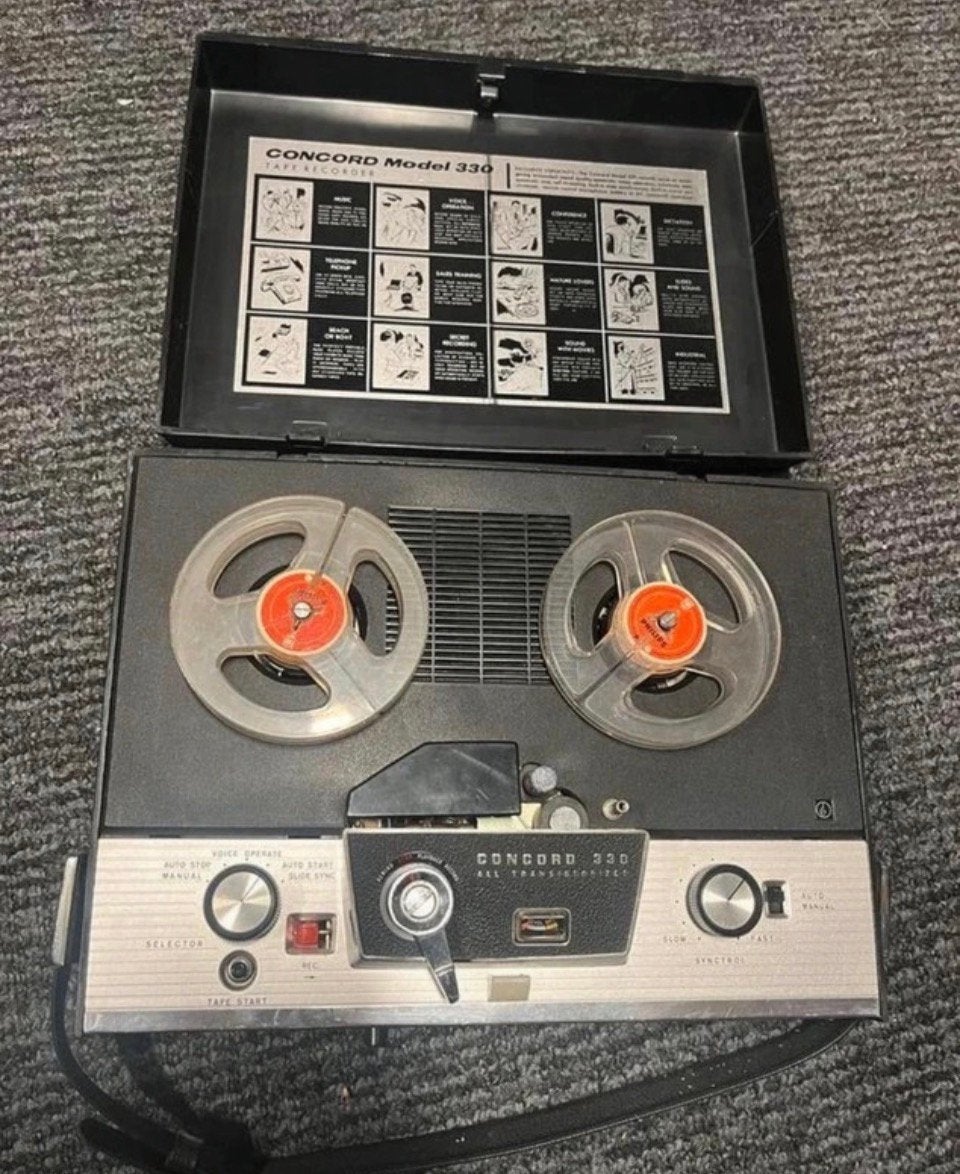 Concord Model 330 spoelenbandrecorder, Ophalen of Verzenden, Bandrecorder
