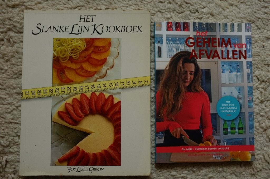 Het geheim van afvallen & Het slanke lijn kookboek (set)., Ophalen of Verzenden, Gelezen, Gezondheid en Conditie