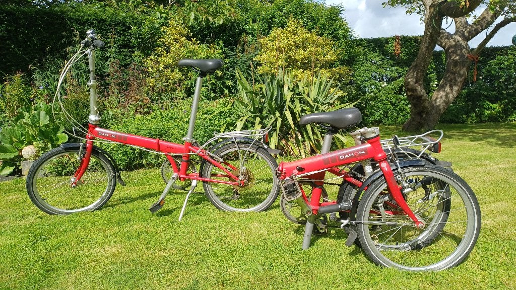 Dahon Speed vouwfietsen set van 2, totaal € 400,00, Ophalen, 20 inch of meer, Gebruikt, Velgrem