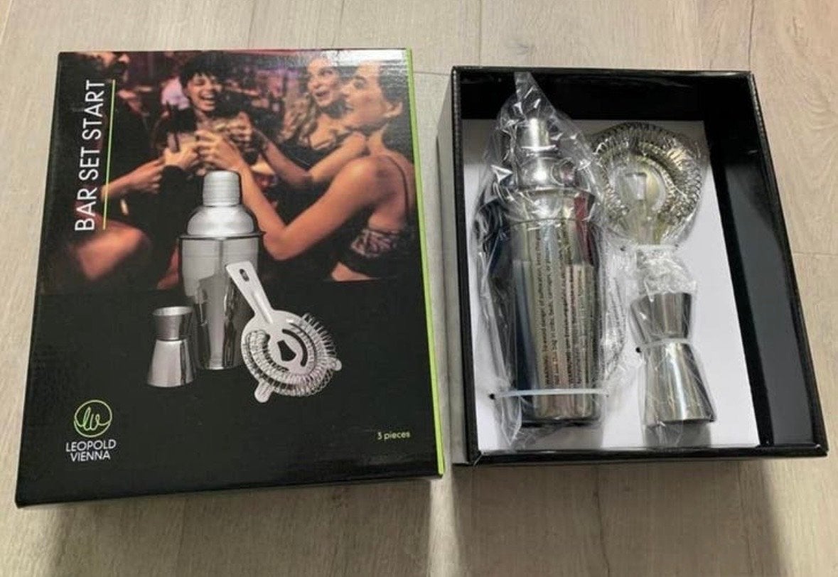 Leopold Vienna Cocktail Shaker Set - 3-delig, Overige typen, Ophalen of Verzenden, Metaal, Overige merken