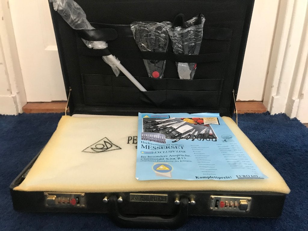 Luxe messenset Solingen 24-delig in oriigneel koffer NIEUW, Ophalen, Nieuw, Rvs of Chroom