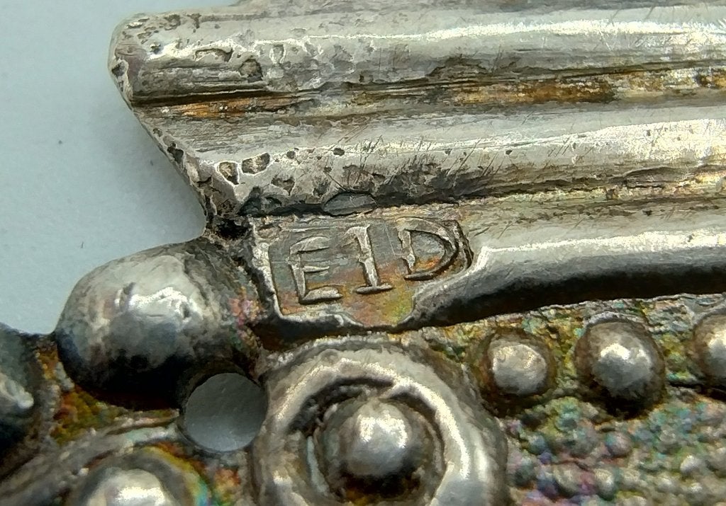 Zilveren schorteslot, E. Drost uit Meppel, ca. 1910, Antiek en Kunst, Antiek | Goud en Zilver, Verzenden, Zilver