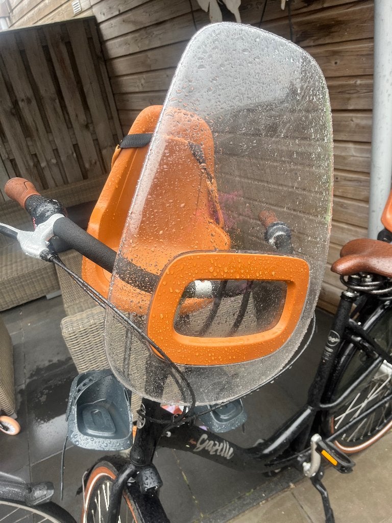 Fietstoel, Fietsen en Brommers, Fietsaccessoires | Fietsstoeltjes, Ophalen, Zo goed als nieuw, Voetsteuntjes
