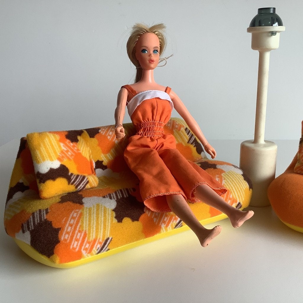 Leuke vintage Mattel woonkamerset, Verzamelen, Ophalen of Verzenden, Gebruikt, Decoratie
