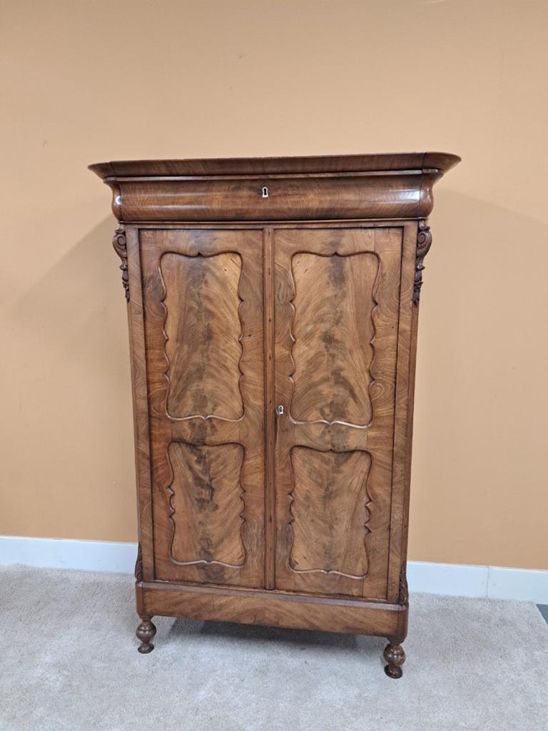 Antieke Mahonie Biedermeier Meidenkast, Antiek en Kunst, Antiek | Meubels | Kasten, Ophalen