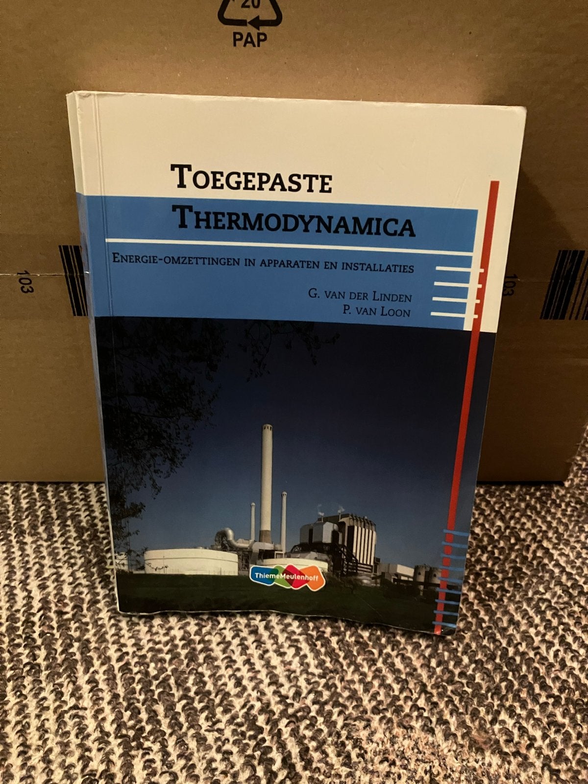 Toegepaste Thermodynamica - Energie-omzettingen, Boeken, Ophalen of Verzenden, Beta, Zo goed als nieuw, HBO