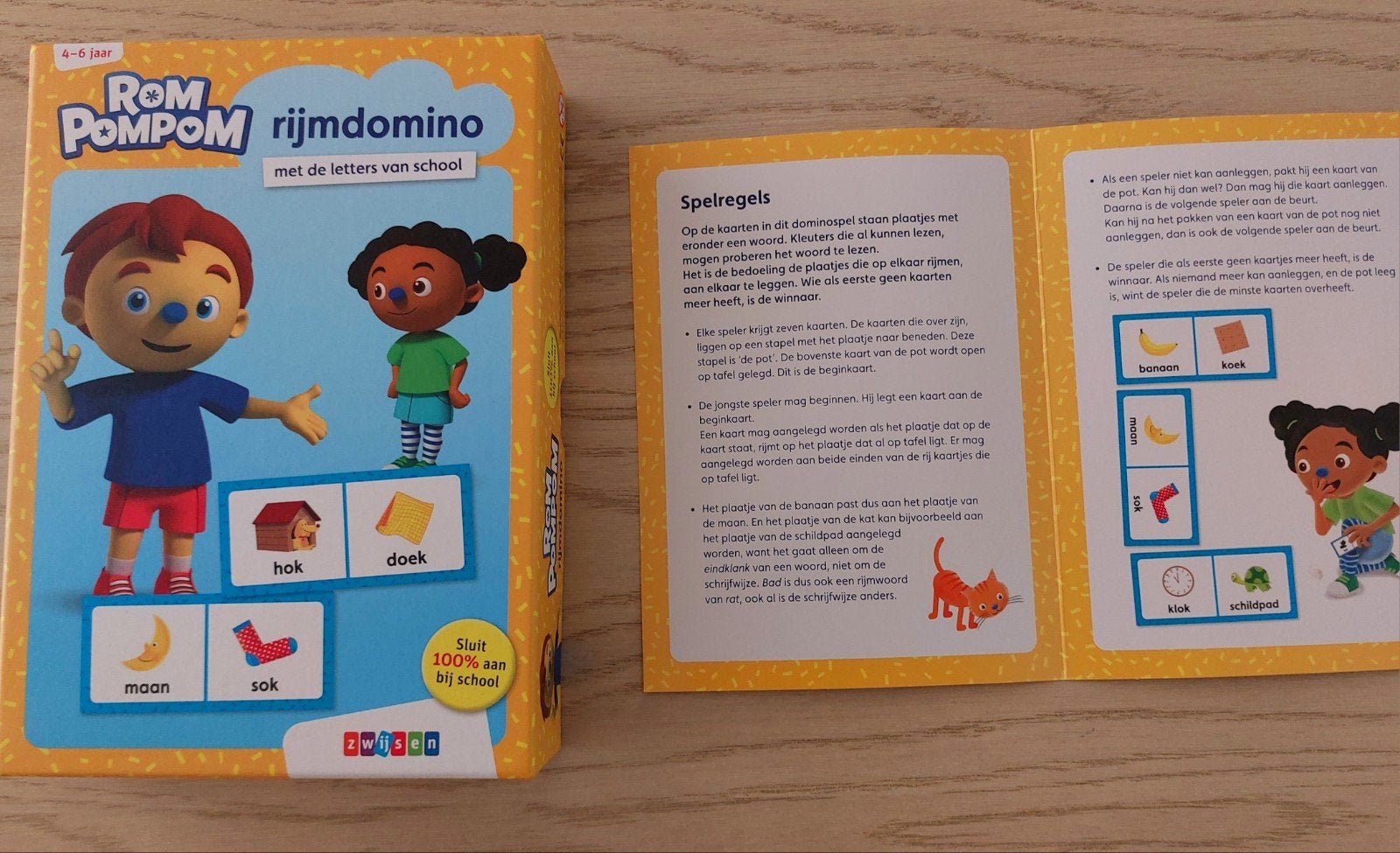 Rom Pom Pom Rijmdomino., Ophalen, Zo goed als nieuw