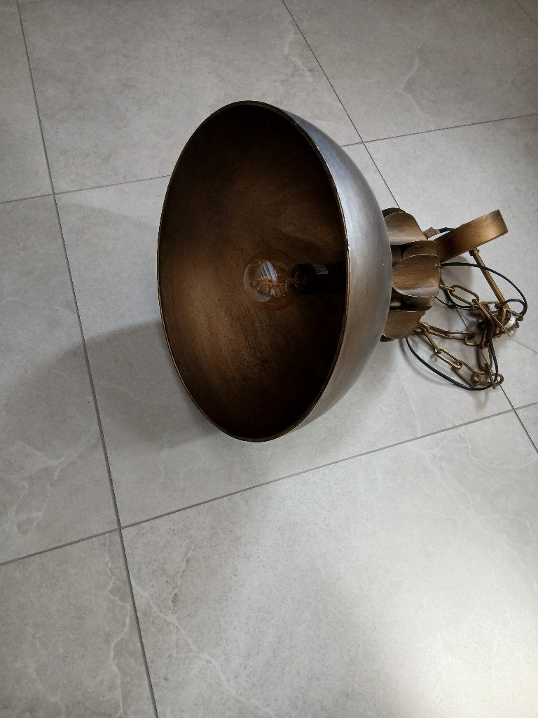 zeer mooie hanglamp te koop, Ophalen, Nieuw, Metaal, E27 (groot)