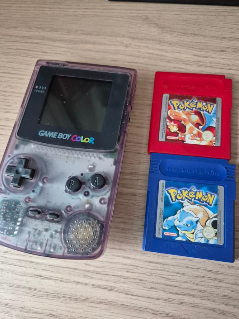 Gameboy Coller met pokemon rood & blauw, Ophalen of Verzenden