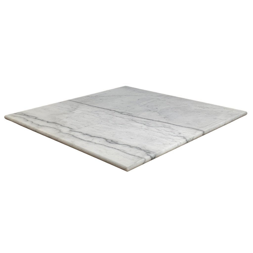 Tafelblad wit marmer vierkant 70 x 70 cm, Ophalen of Verzenden, Nieuw
