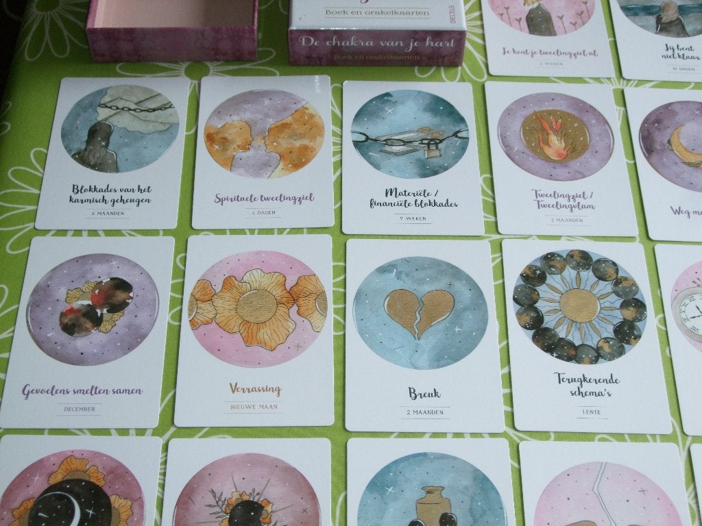 De chakra van je hart - Boek + orakelkaarten - Isabelle Cerf, Boeken, Ophalen of Verzenden, Zo goed als nieuw, Tarot of Kaarten leggen