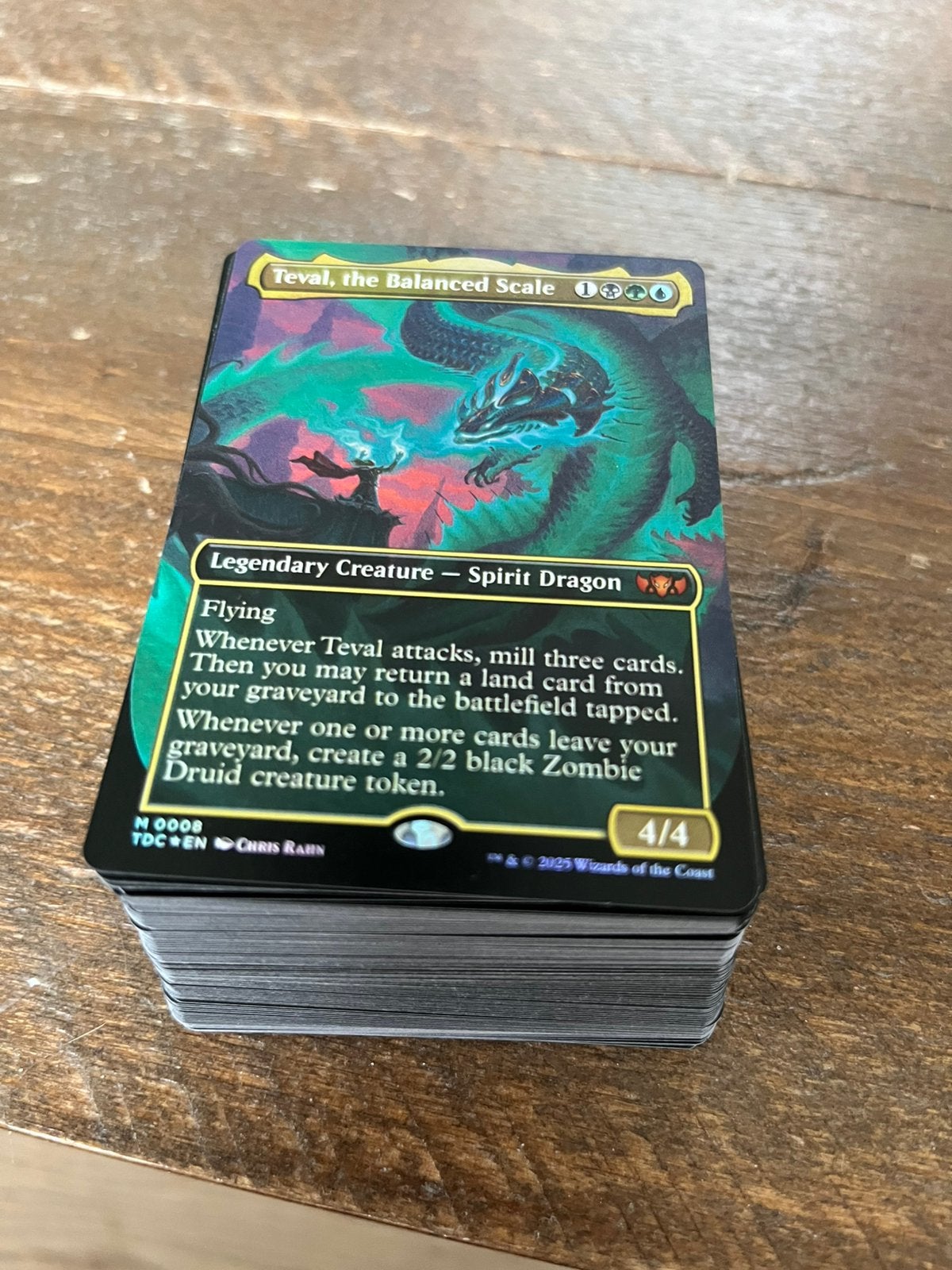 Magic the gathering deck teval graveyard, Ophalen of Verzenden, Zo goed als nieuw, Speeldeck