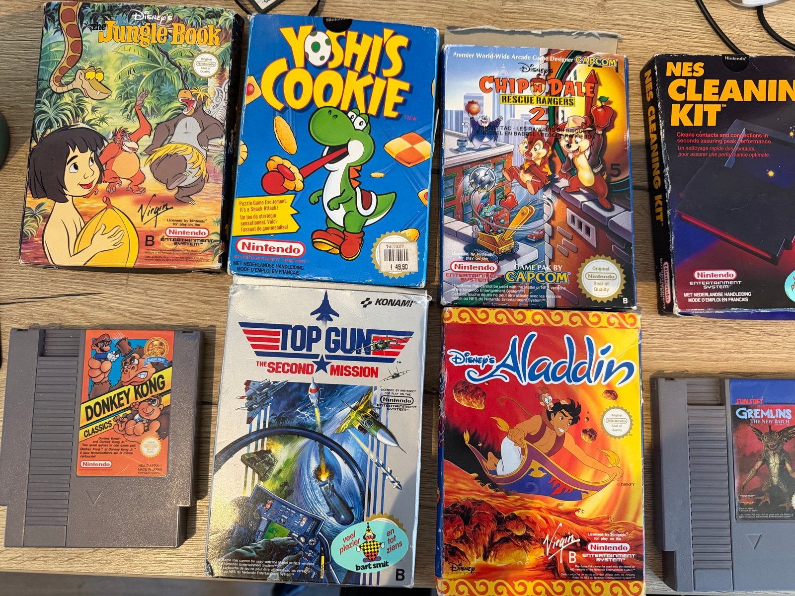 NES & SNES Games en Cleaning Kit - Diverse Titels, Spelcomputers en Games, Gebruikt, Overige genres, 1 speler, Ophalen of Verzenden