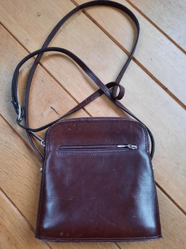 H.J. de Rooy tas bruin leer, Ophalen of Verzenden, Bruin, Handtas