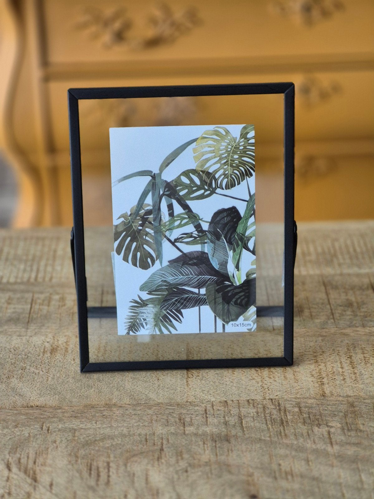 2 Nieuwe Fotolijsten 13x18 cm - Zwart en Goud, Hangend, Metaal, Nieuw, Standaard fotolijst