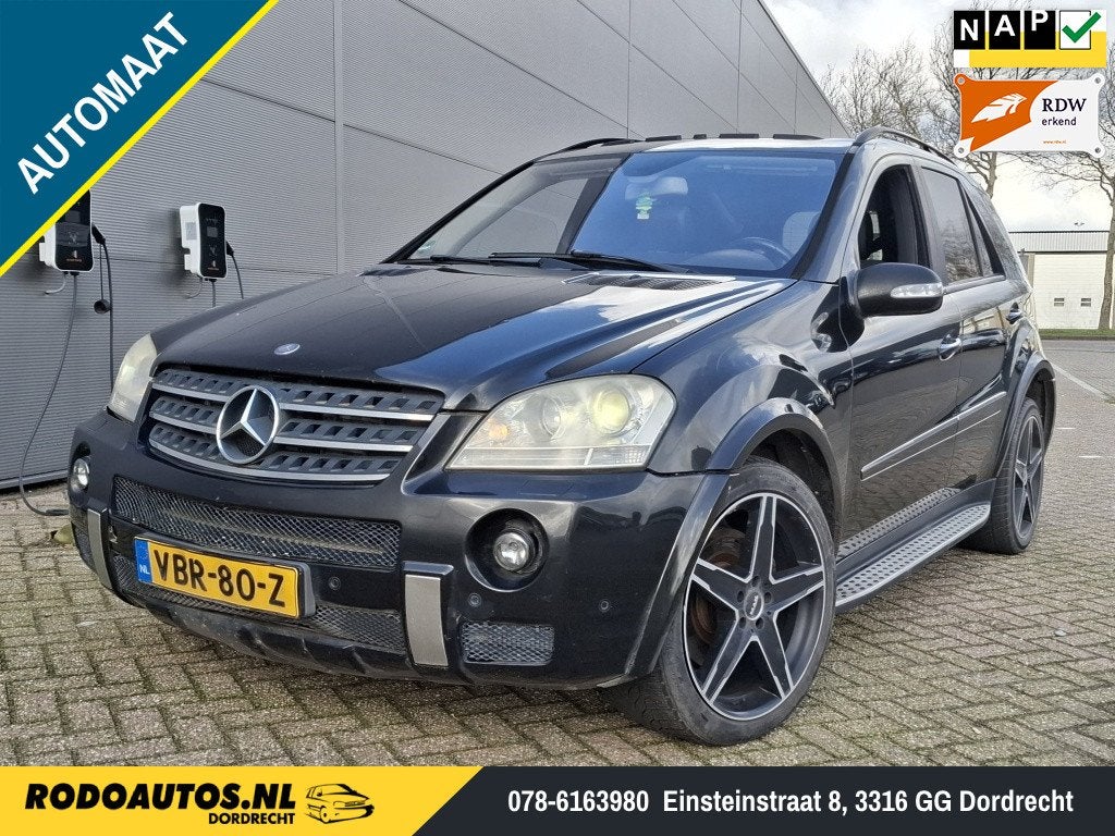 Mercedes-Benz M-Klasse 420 CDI Pano/Luchtvering LEES TEKST!, Auto's, 8 cilinders, Overige carrosserieën, Zwart, Bedrijf