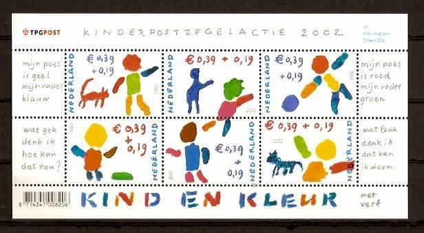 Nederland NVPH nr 2114 postfris Kinderpostzegels 2002, Postzegels en Munten, Ophalen of Verzenden, Na 1940, Postfris