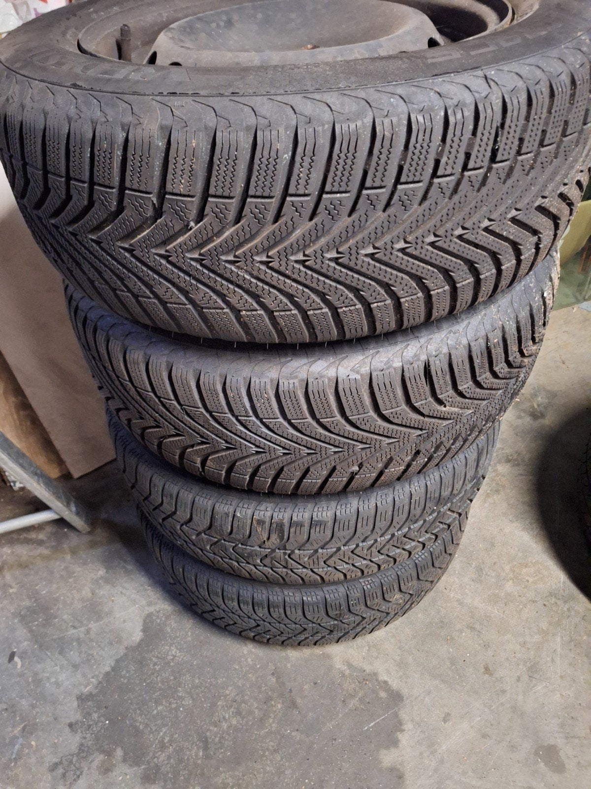 Velgen met M&S banden 195/60 R15 voor Volvo V70 1, Auto-onderdelen, Ophalen, 15 inch, 195 mm, Zomerbanden