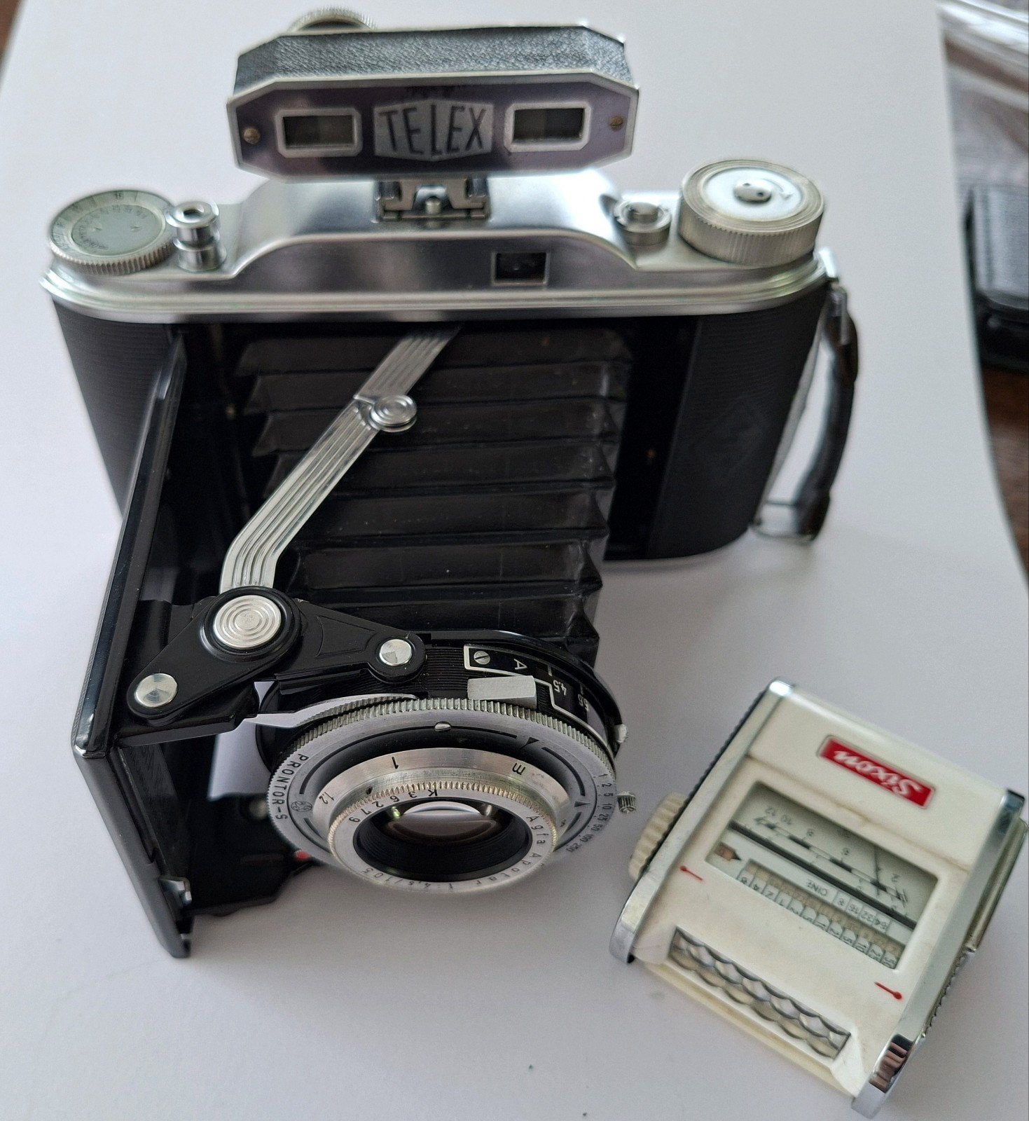 Agfa Record 2 met Gossen lichtmeter, zonnekap en afstandsmrt, Verzenden, Gebruikt, Compact, Overige Merken