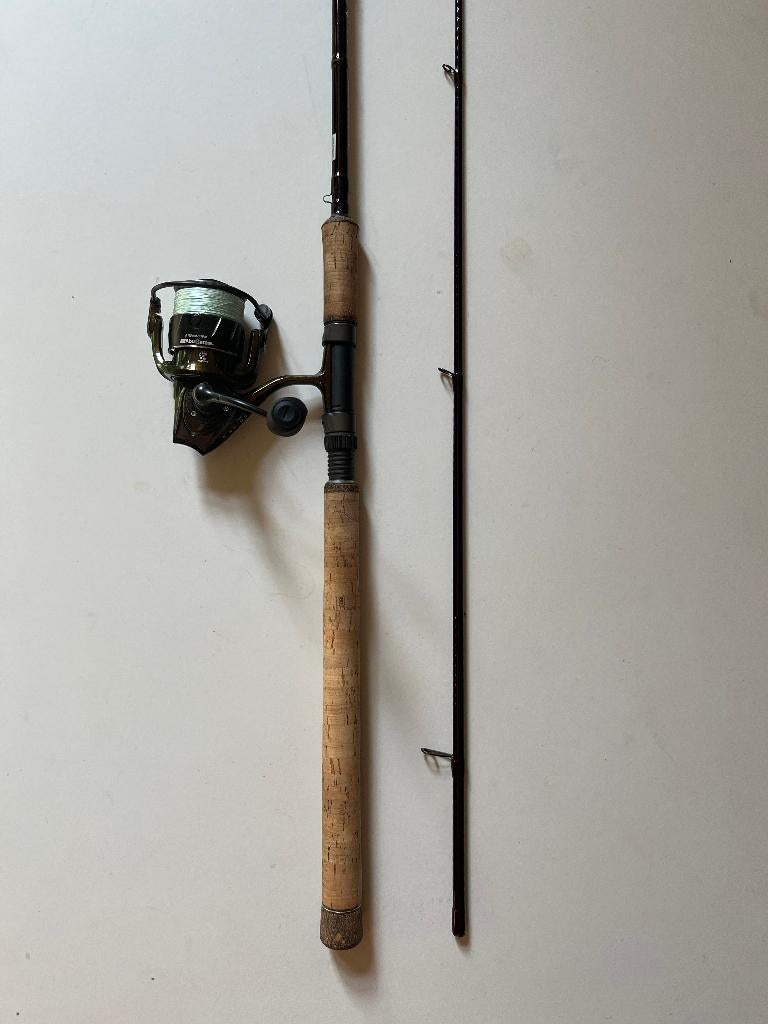 Savage gear custom predator + Abu Garcia spike s 2500s, Ophalen of Verzenden, Zo goed als nieuw, Werphengel