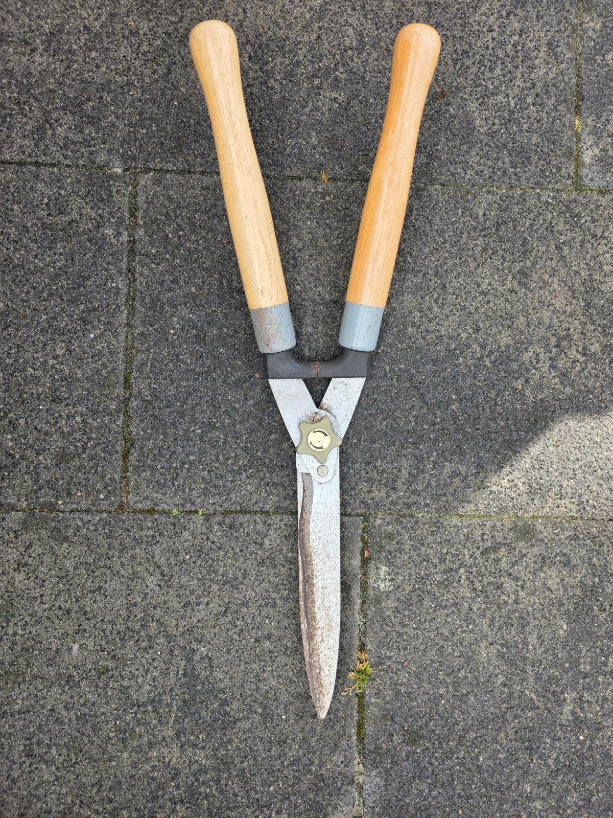 Heggenschaar met houten handvatten, Tuin en Terras, Ophalen, Gebruikt, Handmatig