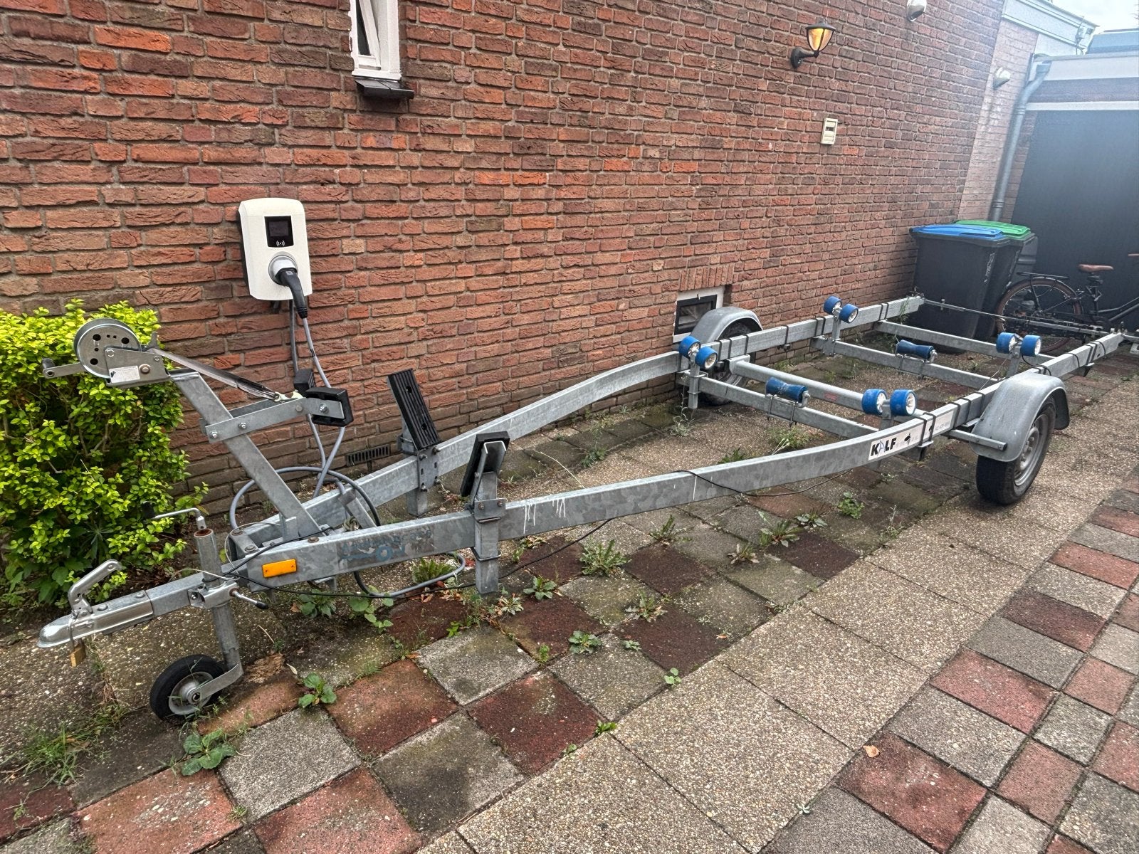 Kalf boottrailer ongeremd met Knott as 1350kg, Watersport en Boten, Boottrailers, Ophalen, Gebruikt, Overige typen