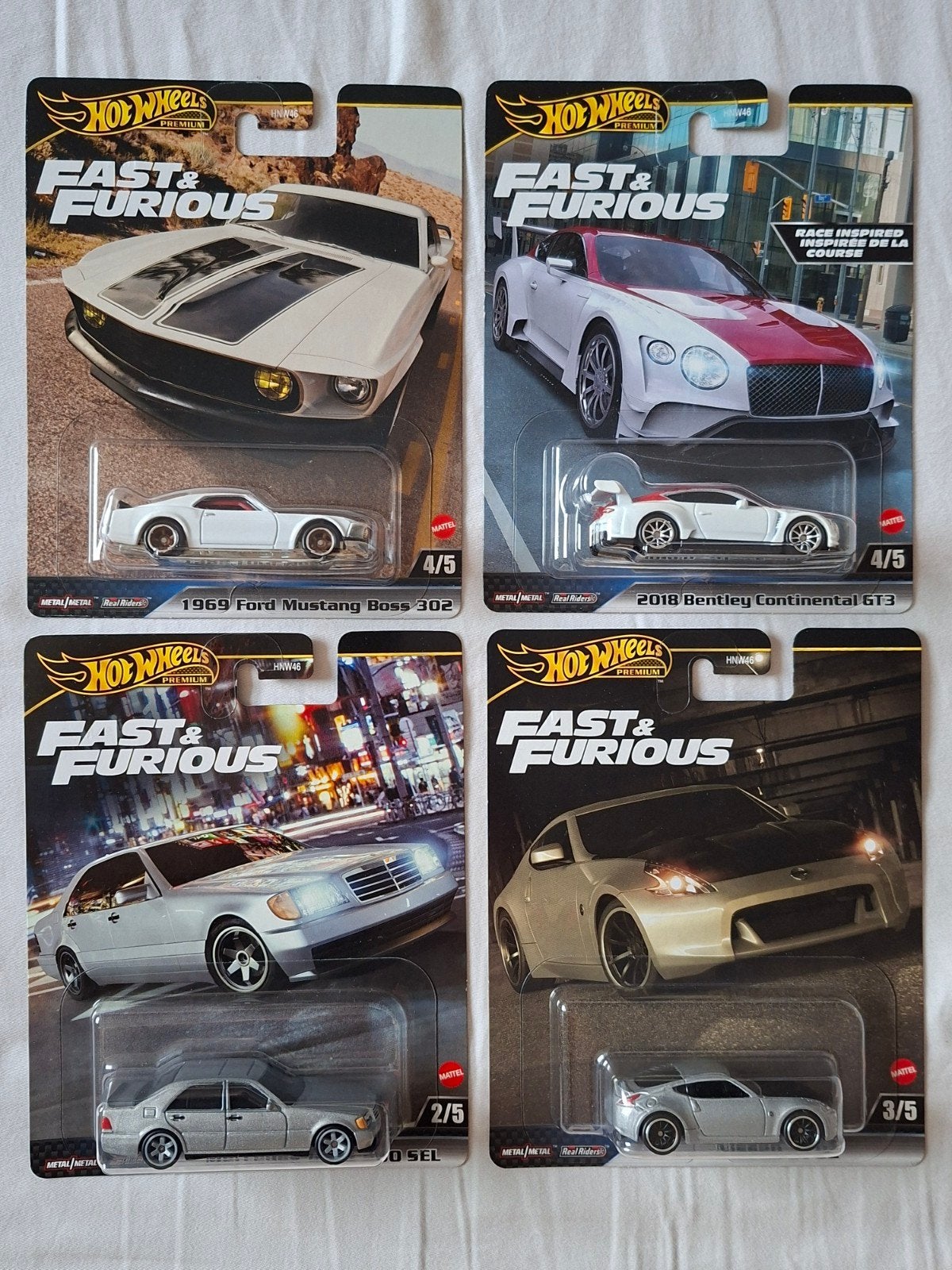 Hot Wheels Fast & Furious Premium Set (4 stuks), Ophalen of Verzenden, Nieuw, Auto
