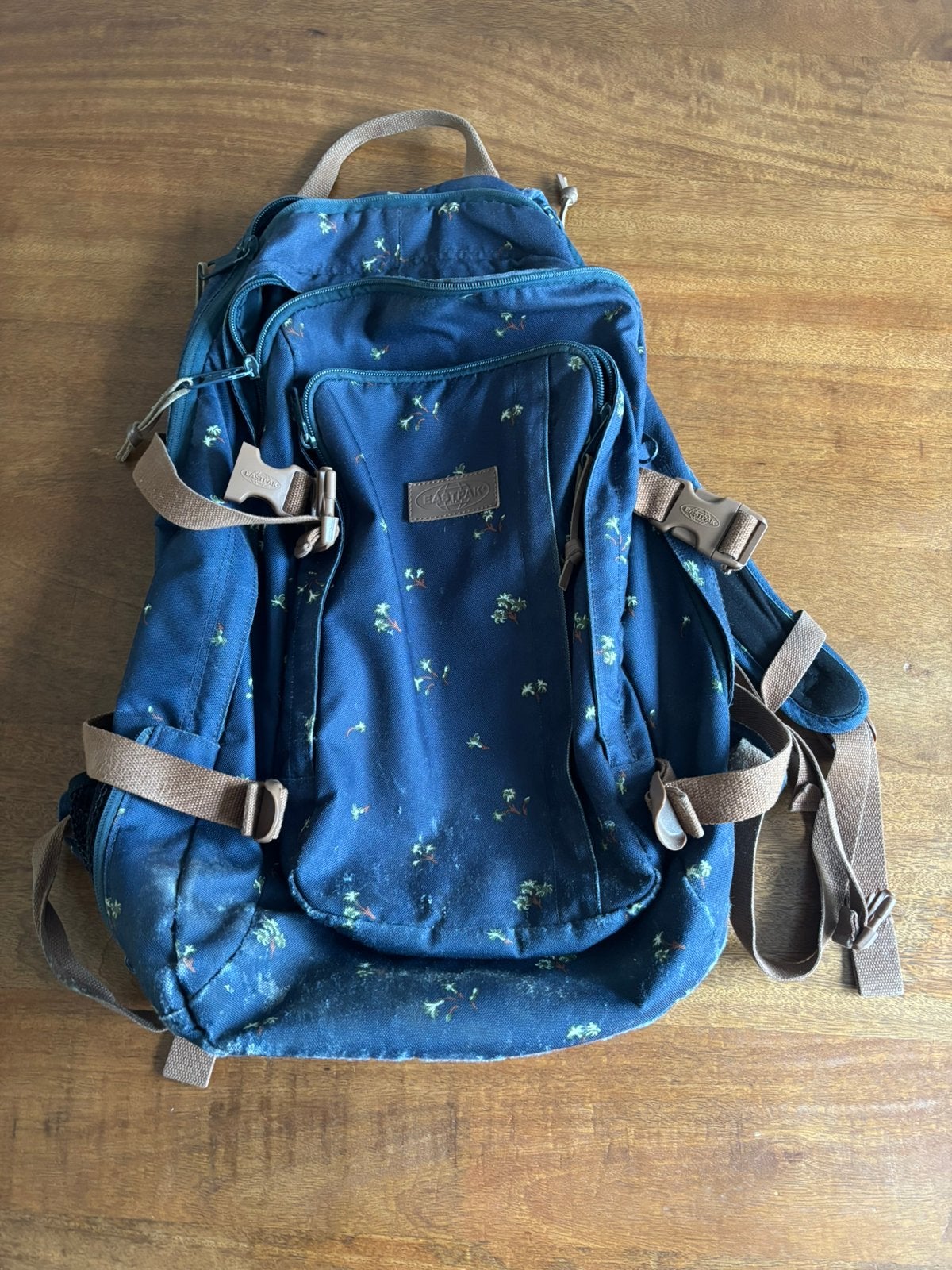 Eastpak rugzak donkerblauw, Sieraden, Tassen en Uiterlijk, Tassen | Rugtassen, Verzenden, Gebruikt, Eastpak, 30 tot 45 cm