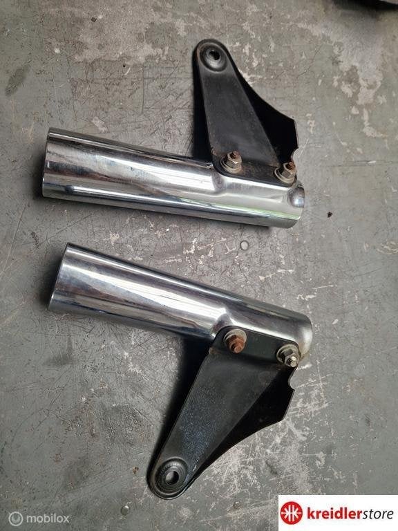 Kreidler koplamp oren Zwart met mooie chromen bussen, Gebruikt, Kreidler, Ophalen of Verzenden, Kreidler