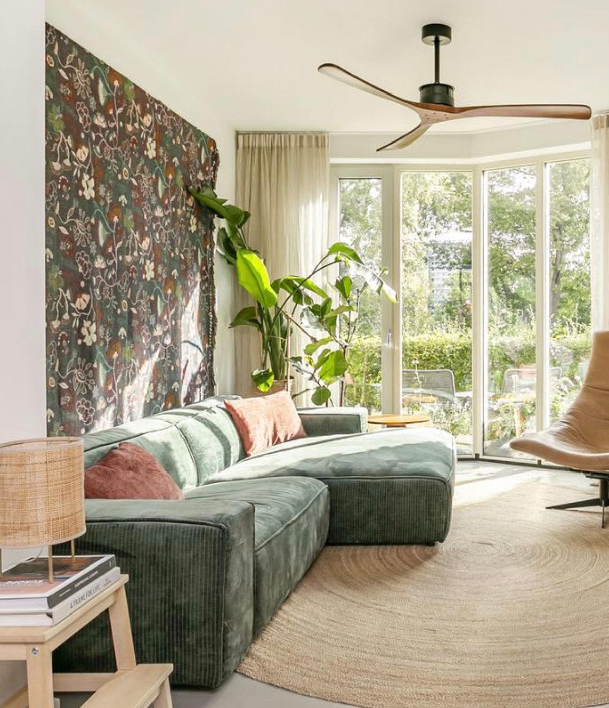 by fonQ Chunky Chaise Longue Rechts - Moss - Rib, Huis en Inrichting, Banken | Bankstellen, Ophalen, 250 tot 300 cm, Hoekbank