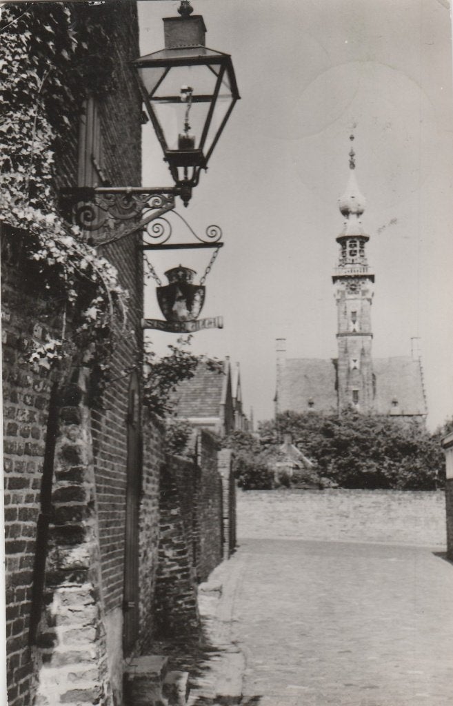 veere- torenzicht, Ophalen of Verzenden, 1940 tot 1960, Zeeland