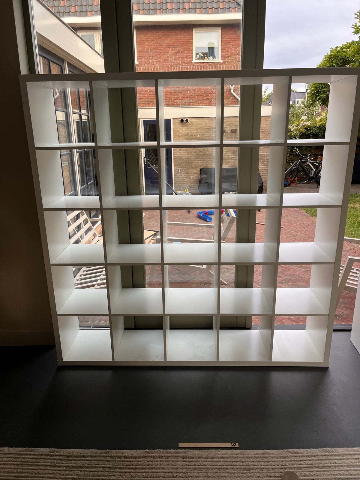 Ikea Kallax open kast met 25 vakken, Ophalen, Met plank(en), Gebruikt, 150 tot 200 cm
