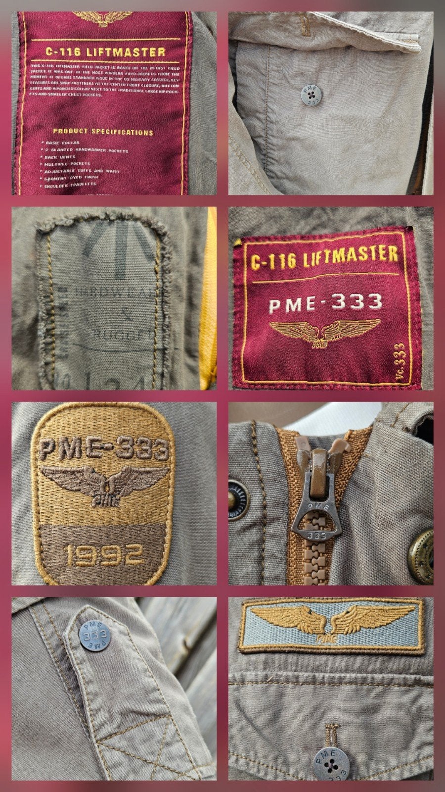 PME Legend limited edition C116 Field jacket / jas ( M en L, Maat 52/54 (L), PME LEGEND, ., Ophalen of Verzenden