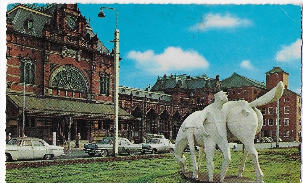 Sus659 ansichtkaart groningen peerd van ome loeks gelopen, Ophalen of Verzenden, 1980 tot heden, Gelopen, Groningen