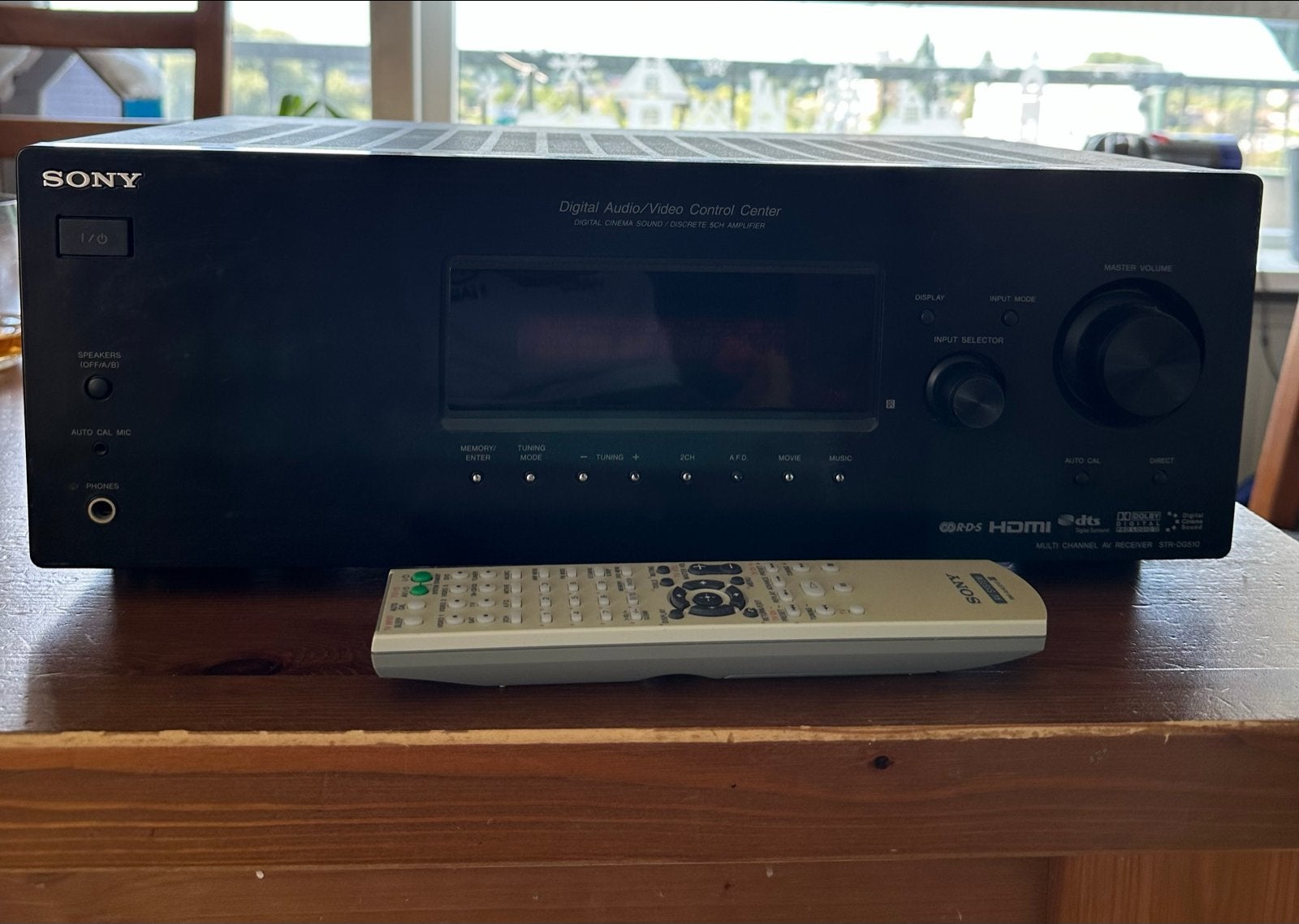 Sony STR-DG510 5.1-kanaals AV-receiver met afstandsbediening, Gebruikt, Ophalen of Verzenden, 60 tot 120 watt, Sony
