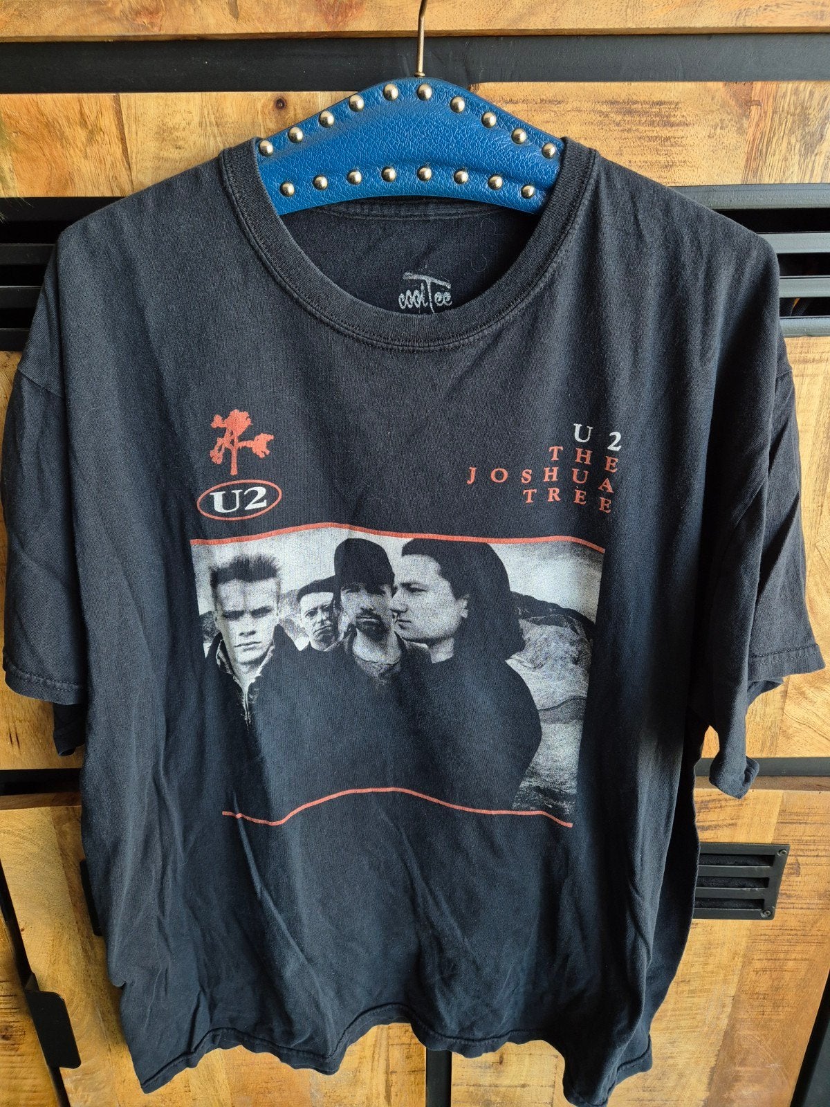 Vintage U2 The Joshua Tree Band T-shirt Y2K Maat XL, Kleding | Heren, Zwart, Maat 56/58 (XL), Zo goed als nieuw, Cool Tee