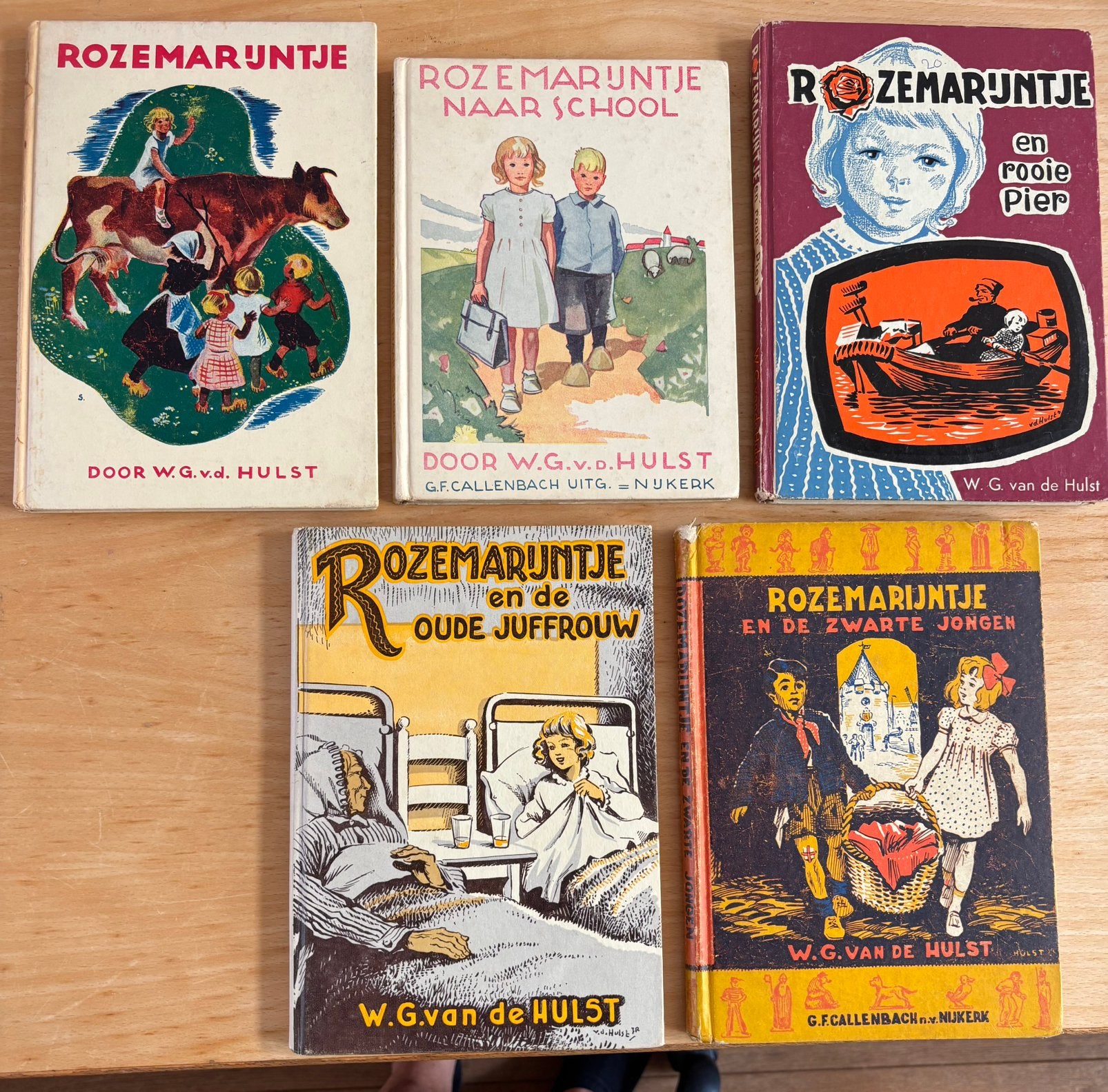 Rozemarijntje serie WG van de Hulst met 1e druk, Ophalen of Verzenden, Gelezen, Fictie