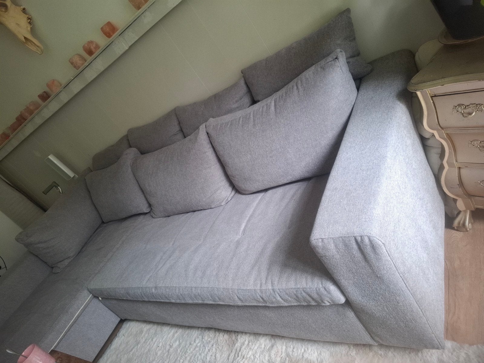 Lounge bank, Huis en Inrichting, Banken | Bankstellen, Ophalen, Zo goed als nieuw, Minder dan 150 cm