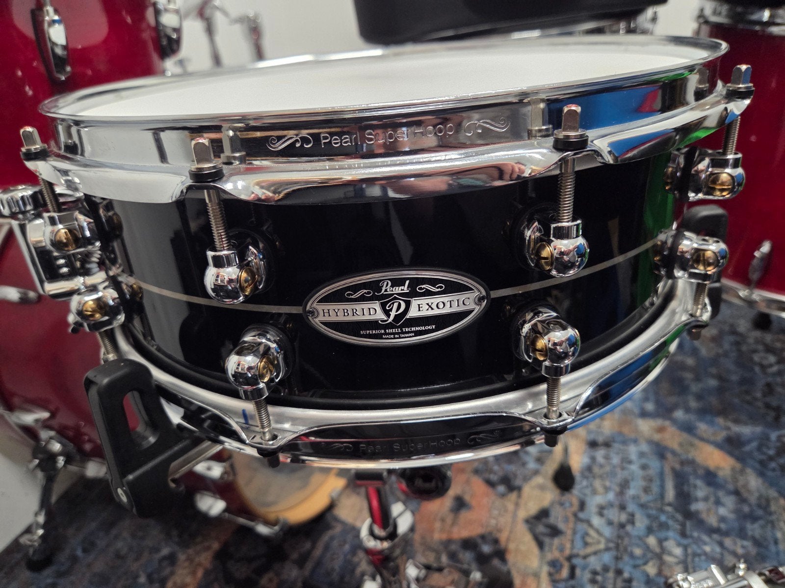 Pearl Hybrid Exotic en Free Floating Copper snares, Ophalen, Pearl