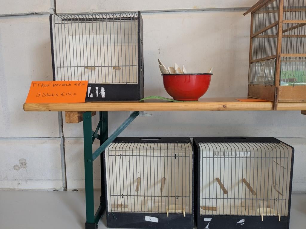 TT kooien, Dieren en Toebehoren, Vogels | Hokken en Kooien, Ophalen, Hout, Vogelkooi