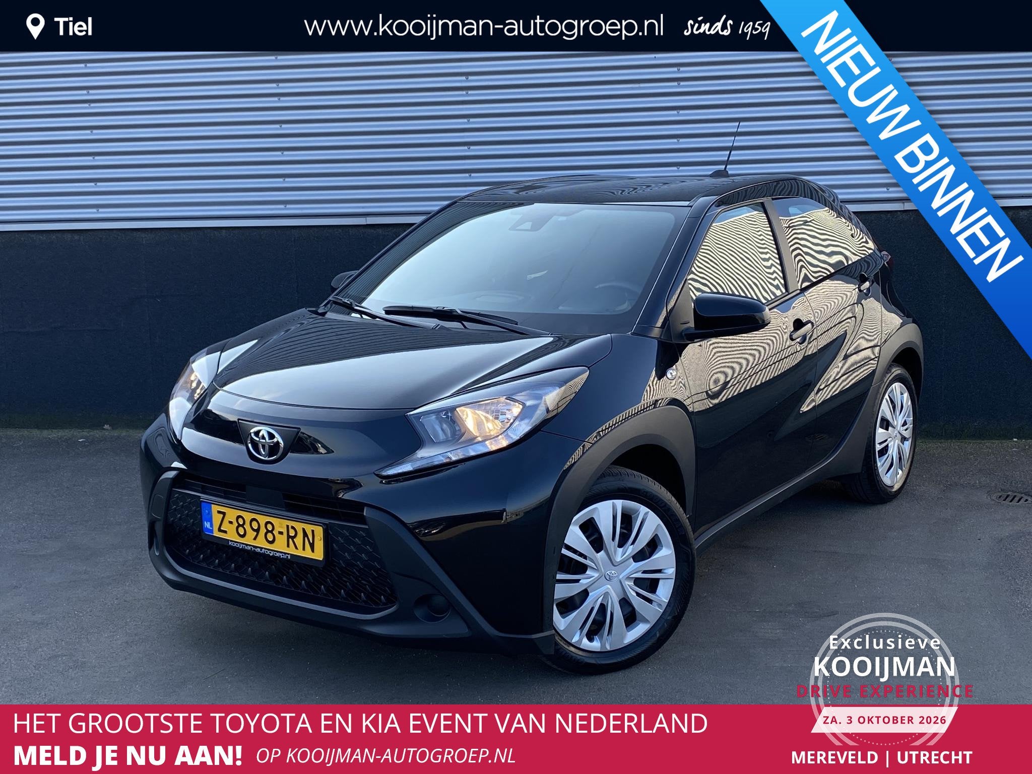 Toyota Aygo X 1.0 VVT-i MT Play Nette Nederlandse auto, acht, Gebruikt, 920 kg, 4 stoelen, Zwart