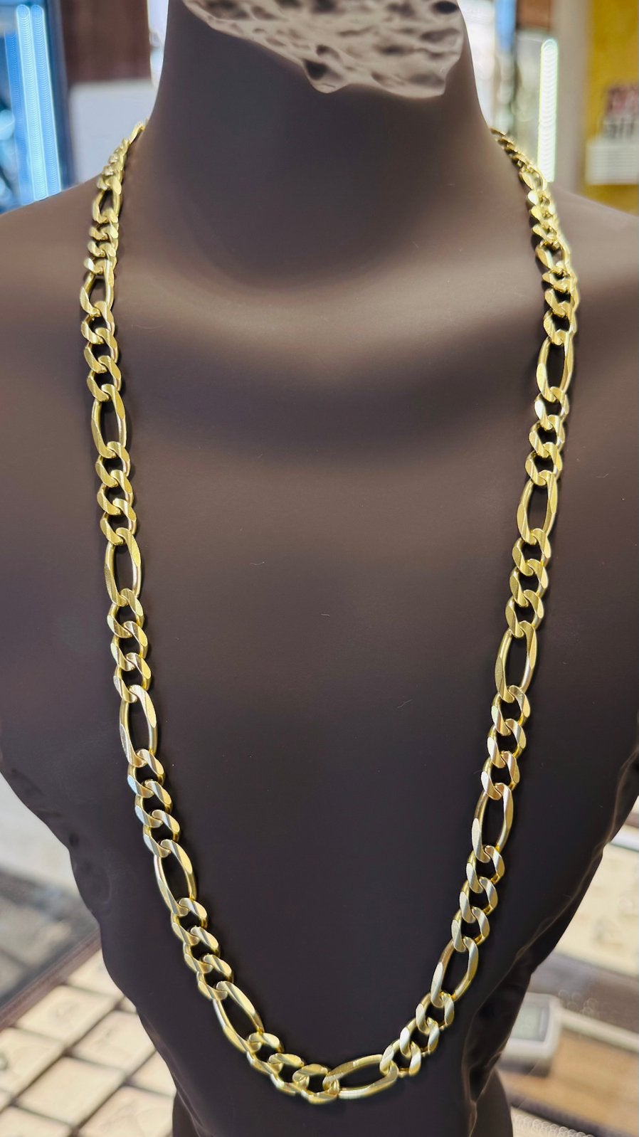 18 Karaat Gouden Figaro Ketting - 71,5 cm - 82.05 gram, Sieraden, Tassen en Uiterlijk, Ophalen, Nieuw, Goud, Goud