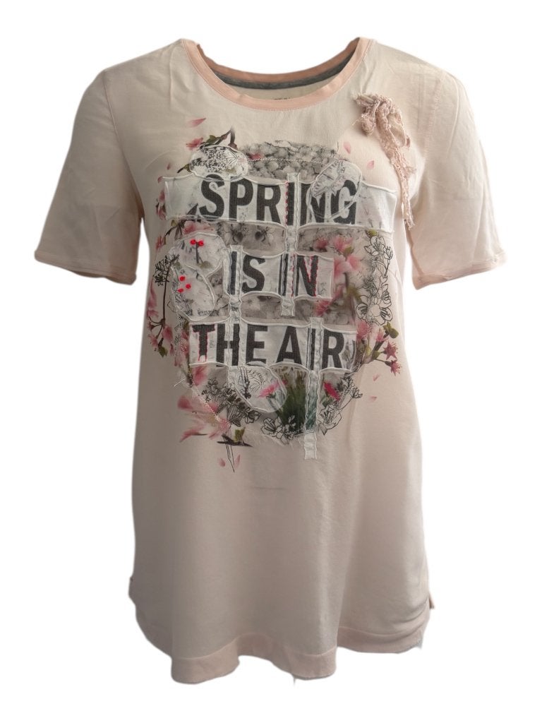 Marc Cain shirt M, Ophalen of Verzenden, Zo goed als nieuw, Korte mouw, Roze